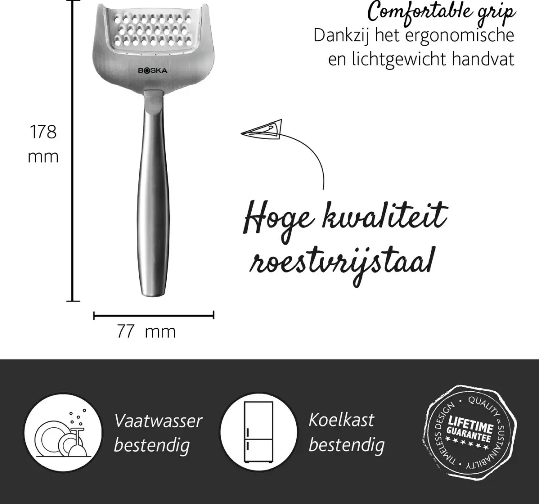 Boska Kaasrasp Copenhagen - RVS - Zilver