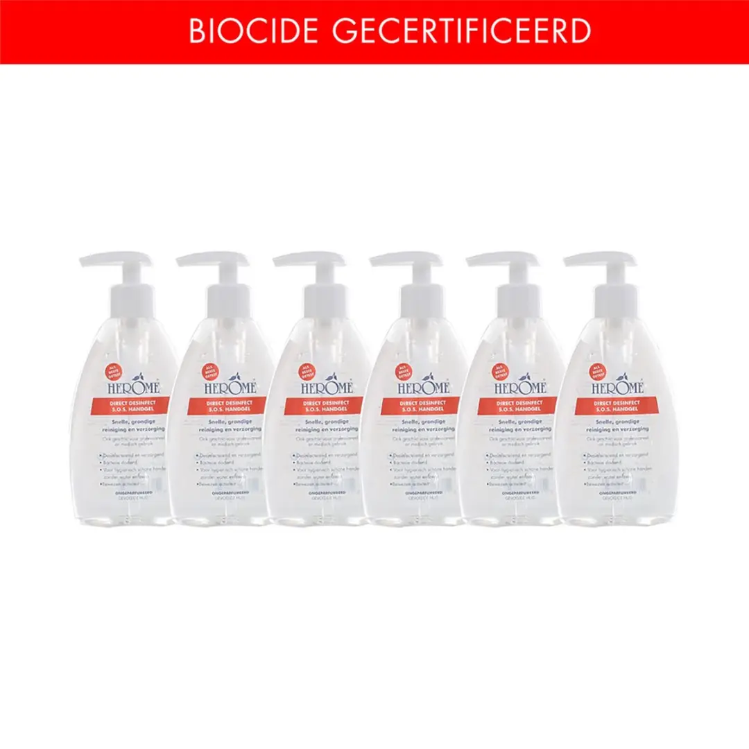 Herome Handgel Sensitive 80% - 6x200ml