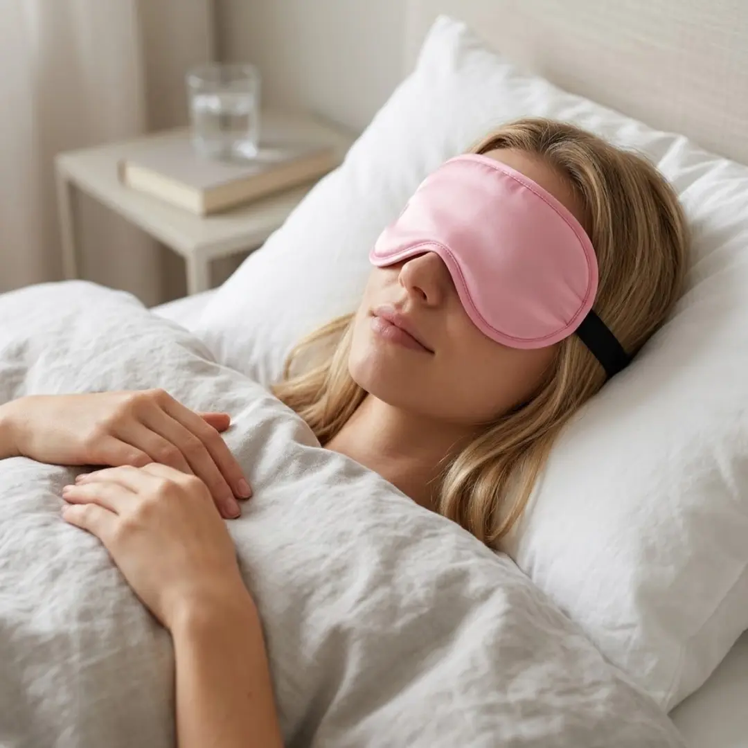 NUVEX Roze Slaapmasker - 10-delig Set - Satijnlook