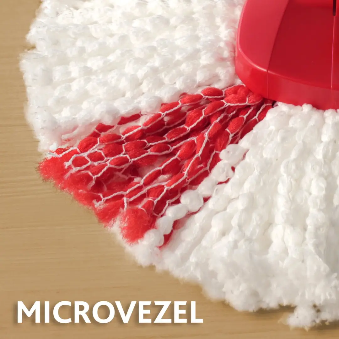Vileda Turbo 2in1 Spinmopset - 6L - Rood/Zwart