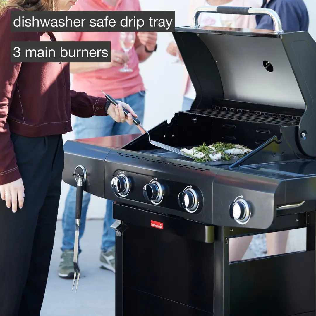 Barbecook Siesta 310 Gas BBQ - 3 Branders - Zwart
