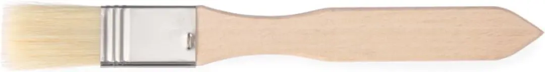 Hendi Boter- en Bakkwast Set - Houten Steel 190x20mm - 2 Stuks