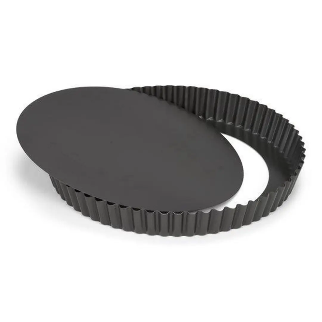 Patisse Quichevorm Losse Bodem Ø24cm - Antraciet - afbeelding 6 van 6