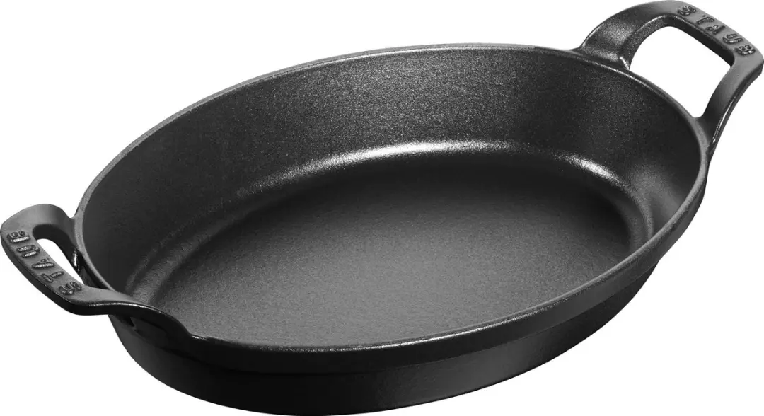 Staub Ovale Schotel 24cm - 1L - Zwart