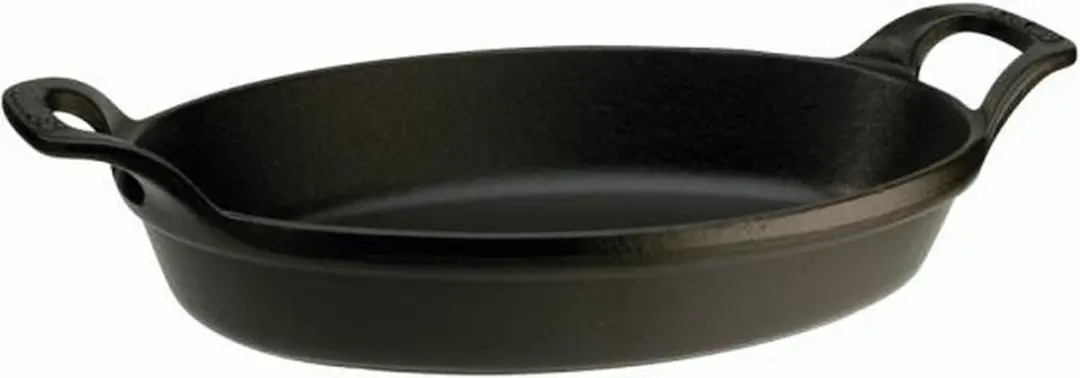 Staub Ovale Schotel 24cm - 1L - Zwart - afbeelding 2 van 2
