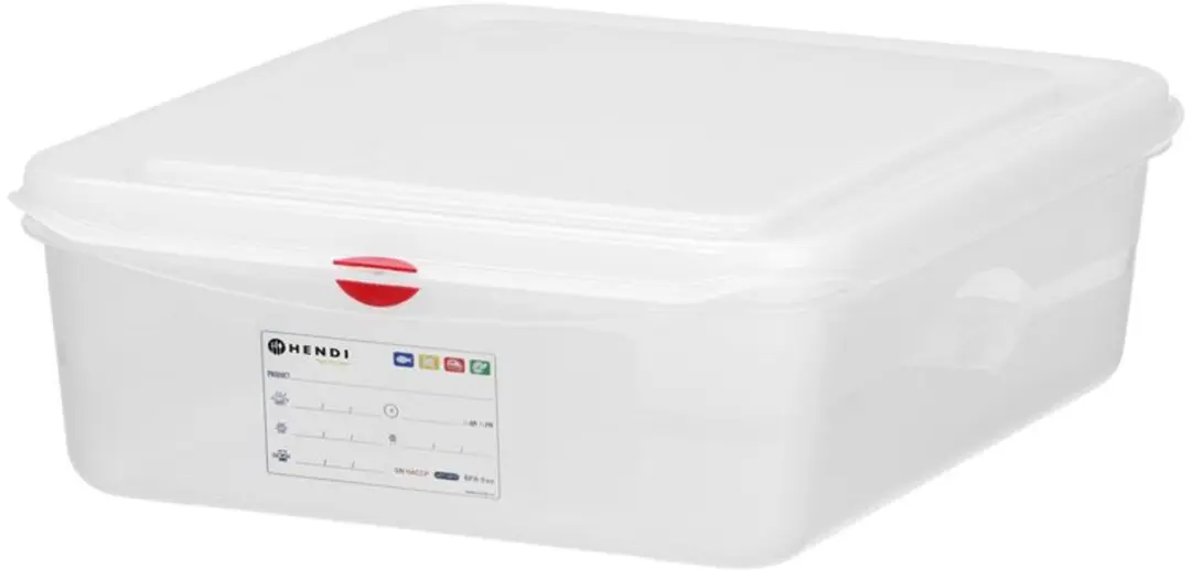 Hendi Gastronormbak GN 1/2 PP 6,5L - Transparant