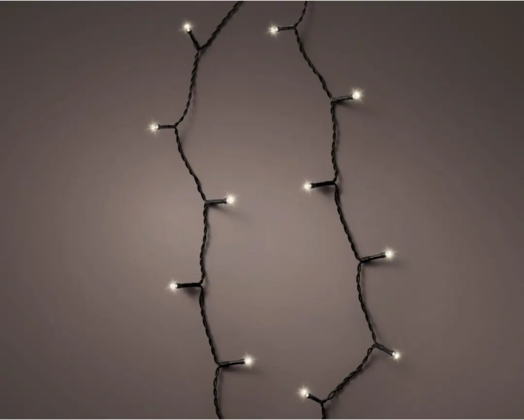 Lumineo Kerstverlichting Boomverlichting 400cm - 48 LED - Wit - Op batterij