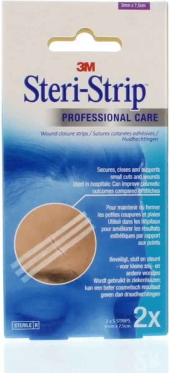 3M Steristrips Pleisters 10 Stuks - Paars