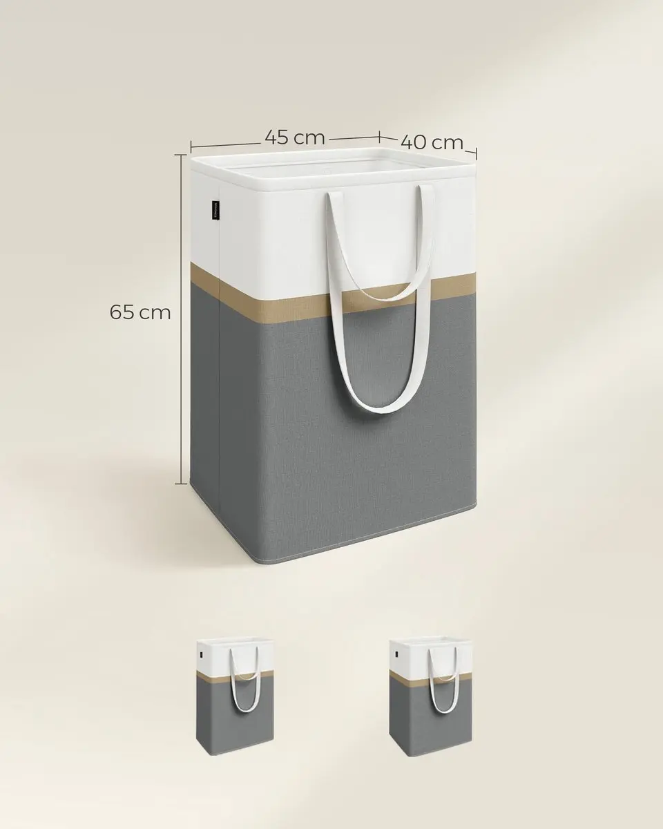 Songmics LCB210G01 Wasmanden Set 2x - 110L - Opvouwbaar