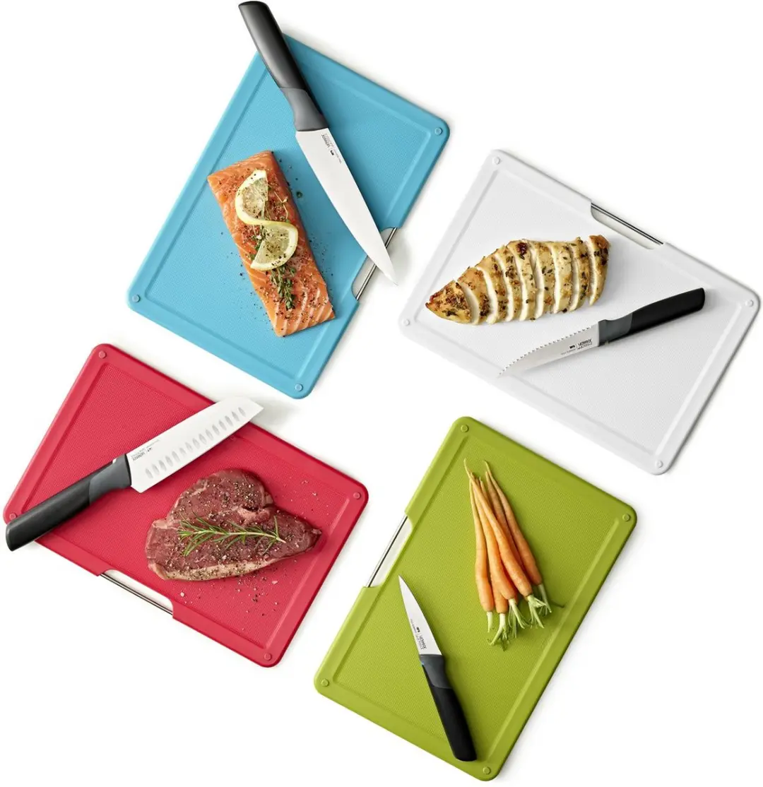 Joseph Joseph Folio Snijplanken & Messen Set - 8 Stuks Multicolor
