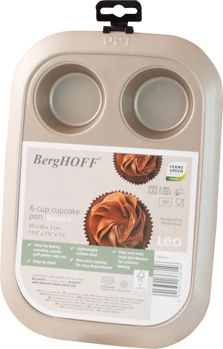 BergHOFF LEO Cupcakevorm 6 cups - Champagne - afbeelding 5 van 6