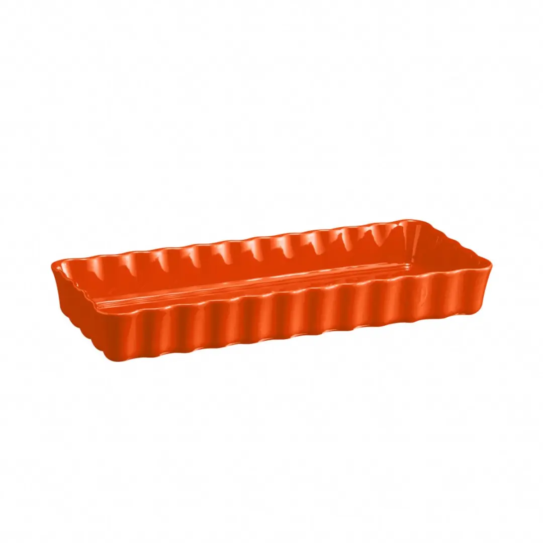Emile Henry Taartvorm Toscane 36x15cm - 1.3L - Oranje
