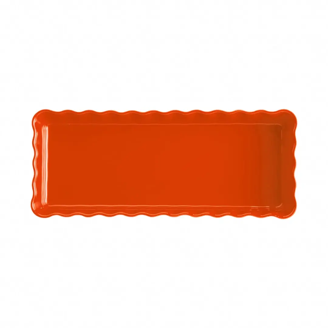 Emile Henry Taartvorm Toscane 36x15cm - 1.3L - Oranje