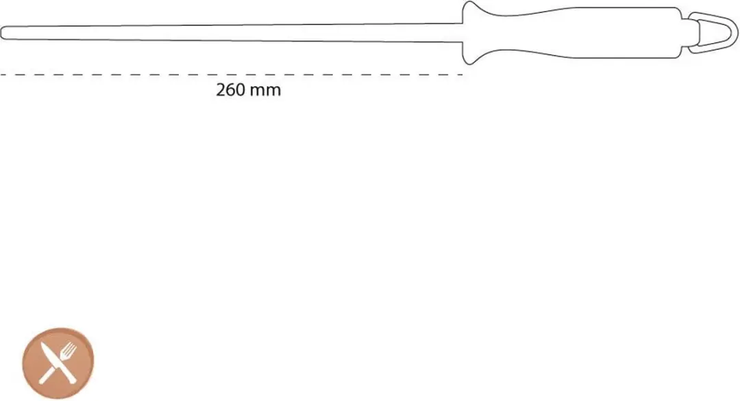 Wusthof Aanzetstaal 26cm - Zwart