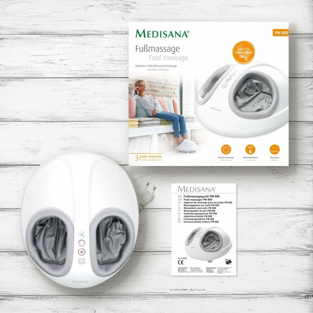 Medisana FM 888 Voetmassageapparaat - 50W - Wit/Grijs