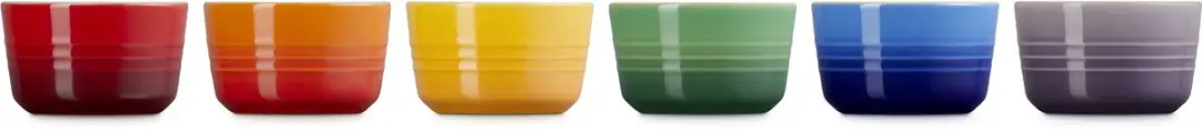 Le Creuset Vancouver Ramekins 7,8cm - 6 Stuks - Regenboog