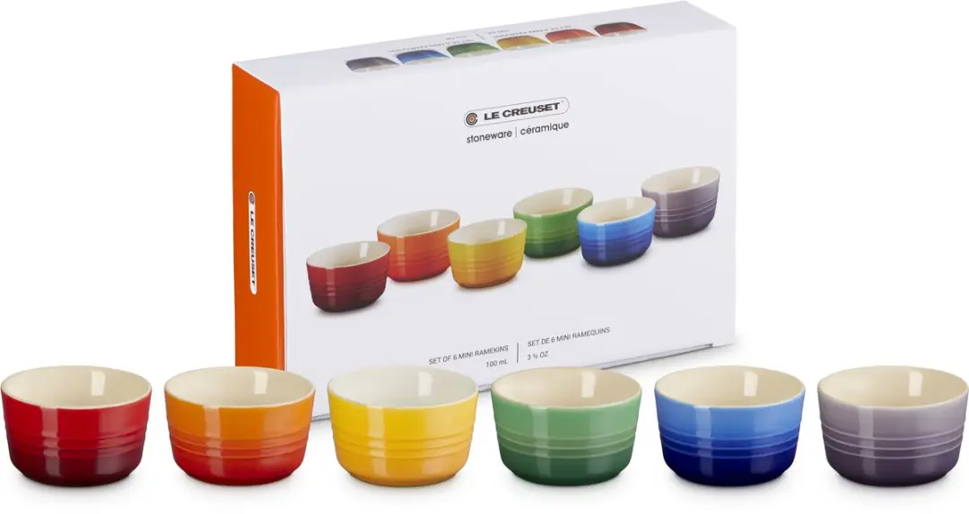 Le Creuset Vancouver Ramekins 7,8cm - 6 Stuks - Regenboog