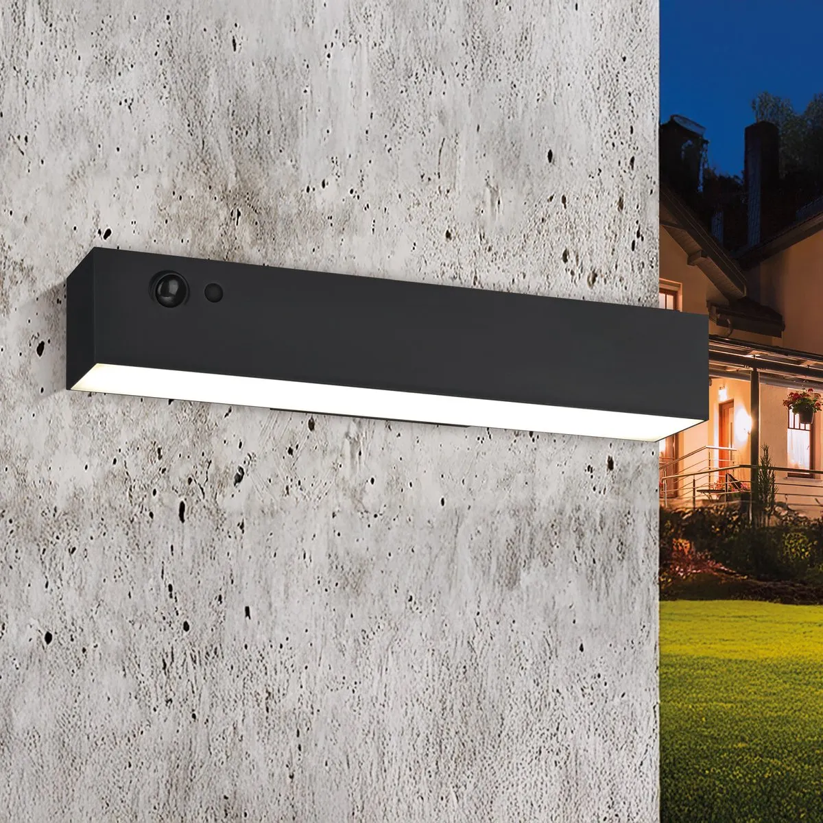 Eglo Voscari Wandlamp Sensor Zwart - 1 Stuk