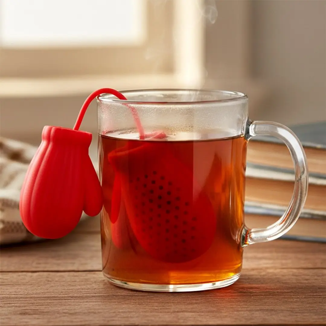 Excellent Houseware Theezeef Silicone Rood Thee-ei