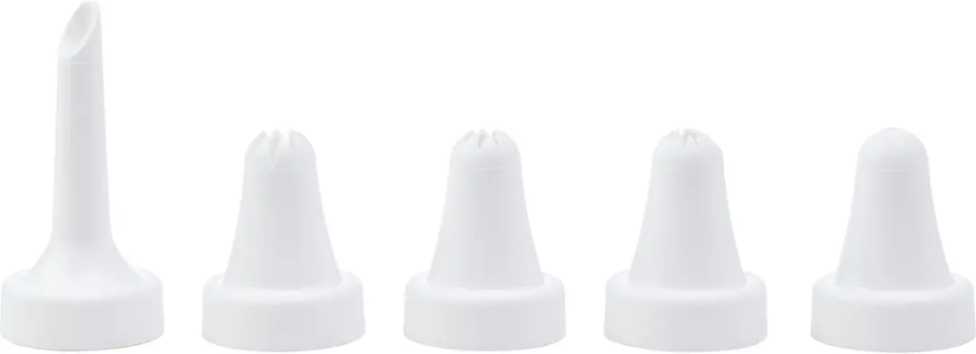 Westmark Decoratie-/Garneerspuit 180ml - 5 Spuitmonden - Kunststof/RVS