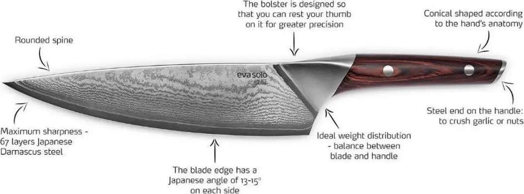 Eva Solo Nordic Kitchen Koksmes 20 cm - Zilver - afbeelding 6 van 6