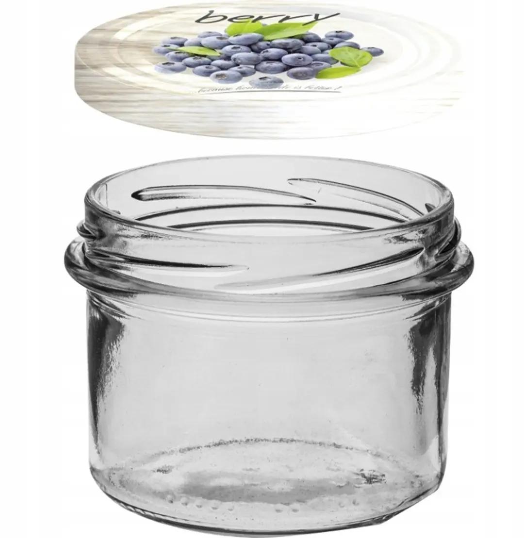 Browin Glazenpot 235ml met kleurdeksels - 6 Stuks - afbeelding 6 van 6