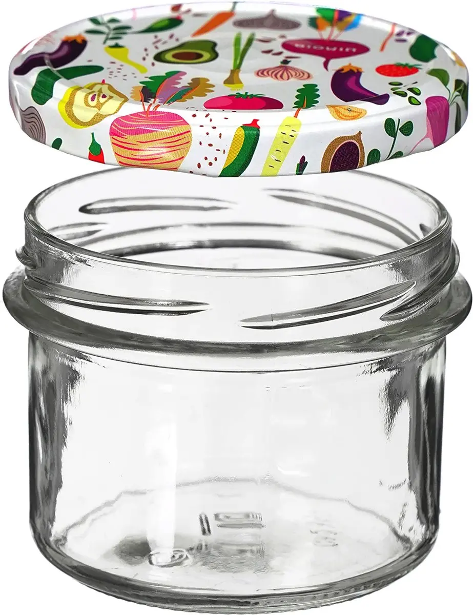 Browin Glazenpot 235ml met kleurdeksels