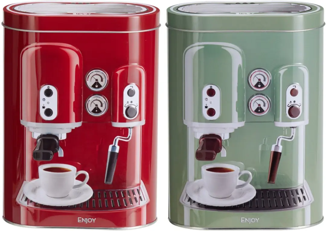 Excellent Houseware Retro Koffie Bewaarblik