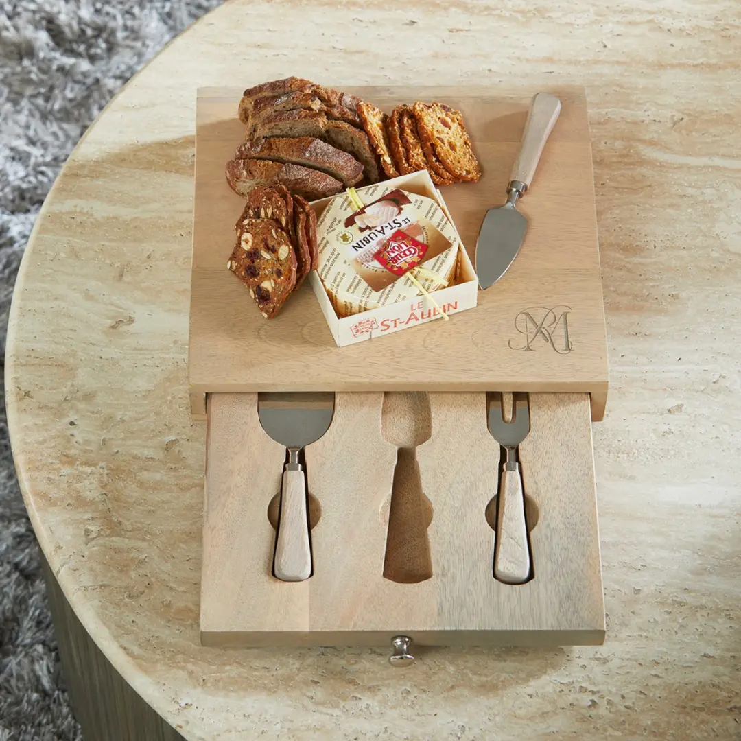 Riviera Maison Borrelplank Naturel - Hout 28x28cm