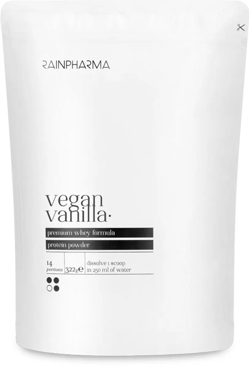 RainPharma Vegan Vanille Eiwitpoeder 322g