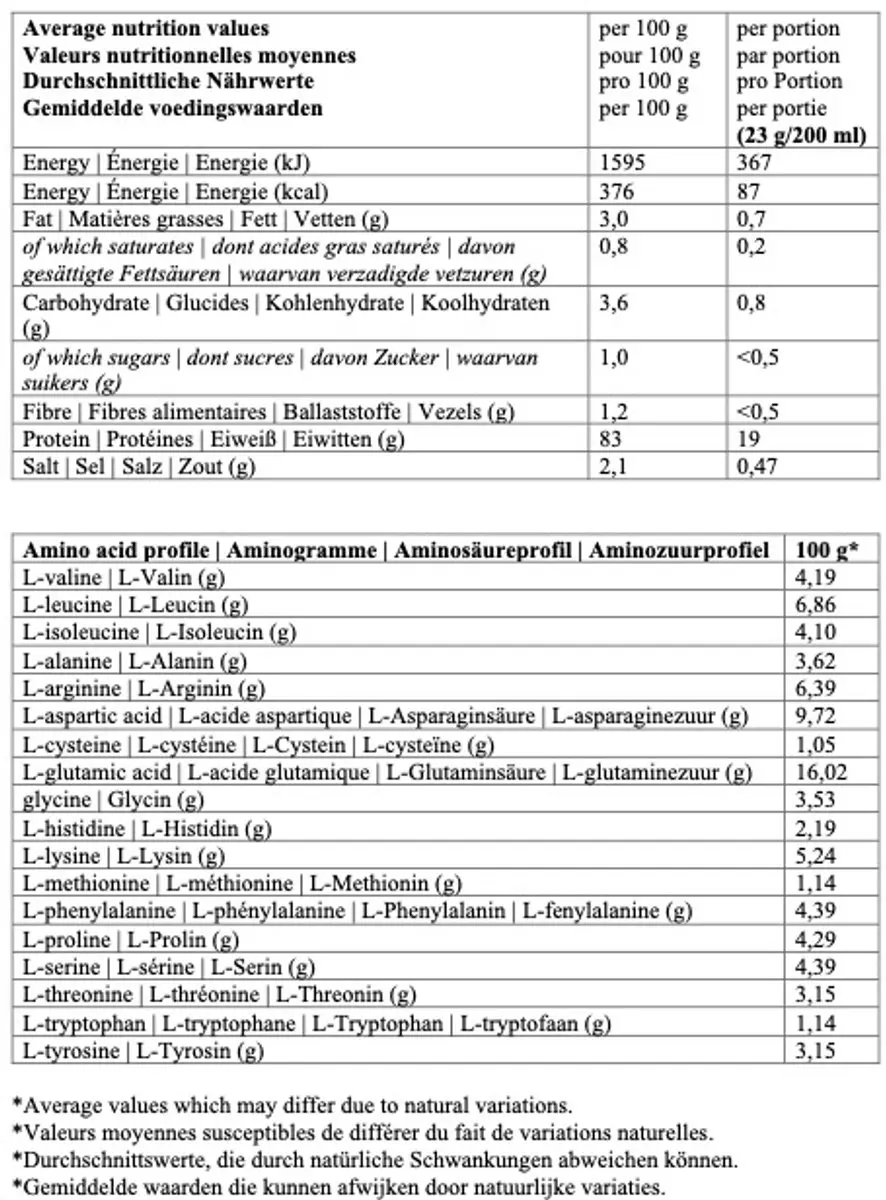 RainPharma Vegan Vanille Eiwitpoeder 322g - 20g Eiwit