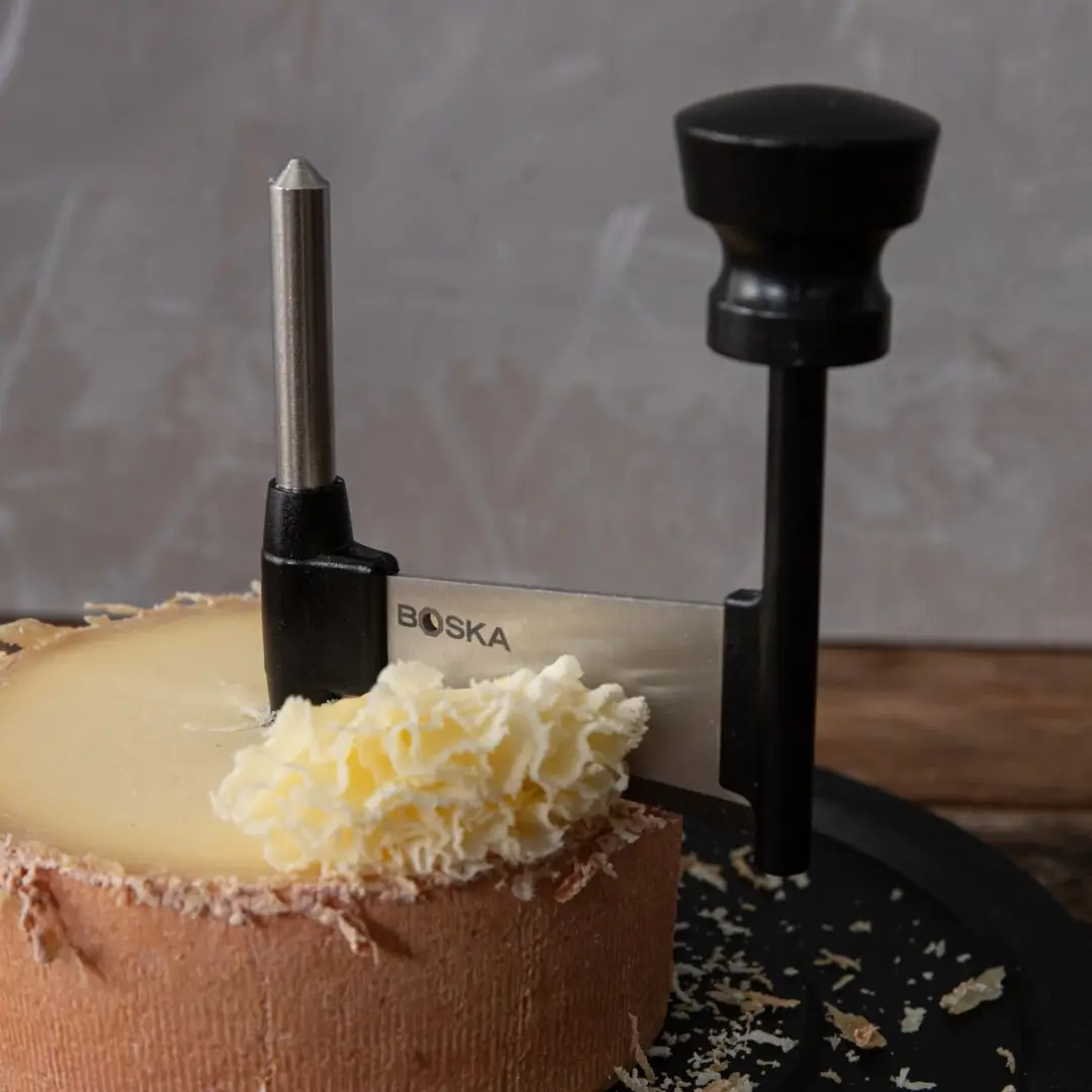 Boska Milano Kaaskruller Tete de Moine - 22,4 cm - Zwart