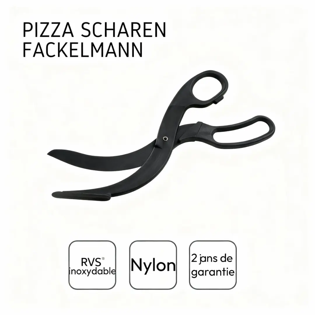 Fackelmann Pizzaschaartjes - Zwart