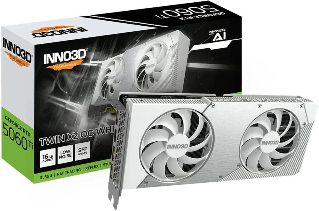 INNO3D GeForce RTX 5060 Ti TWIN X2 OC WHITE
