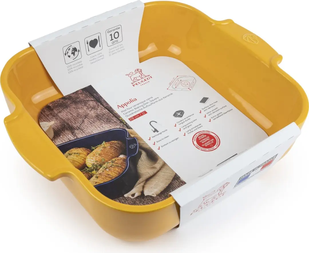 Peugeot Appolia Ovenschaal 28cm - Saffraangeel