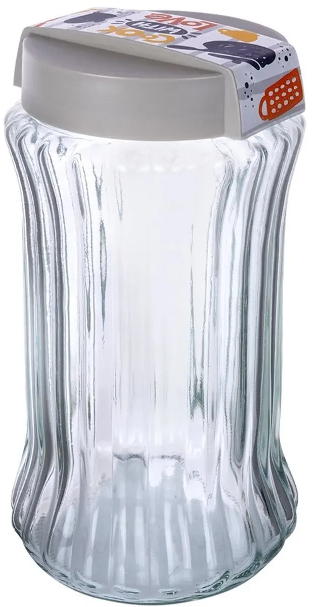 Excellent Houseware Glazen Container 1.7L - Transparant