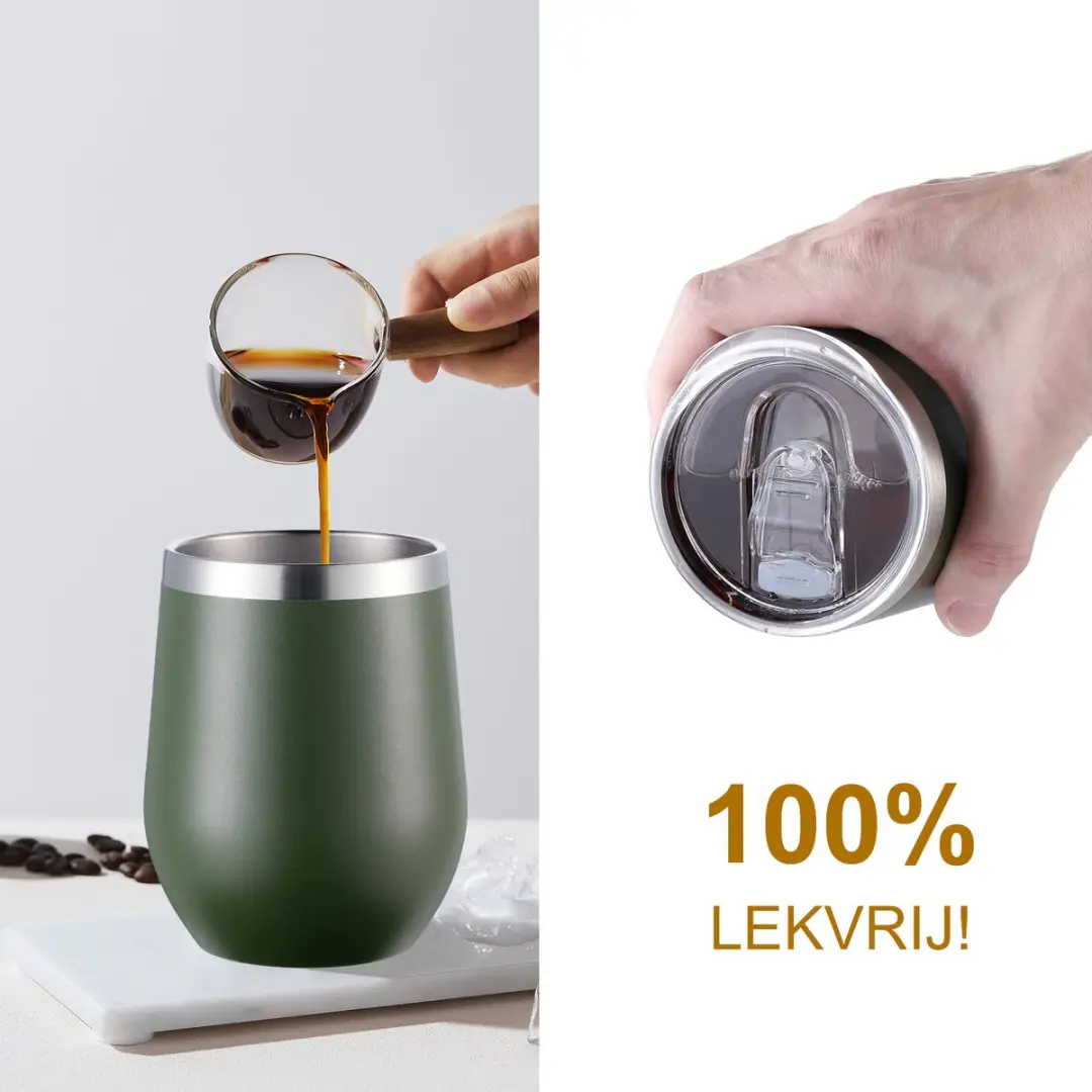 Bardi BA74442 Thermosbekers - 2 Stuks 360ml - Groen