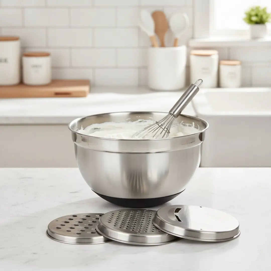 Cookinglife Mengkom RVS 3 Raspen - 25,5x14cm - Zilver