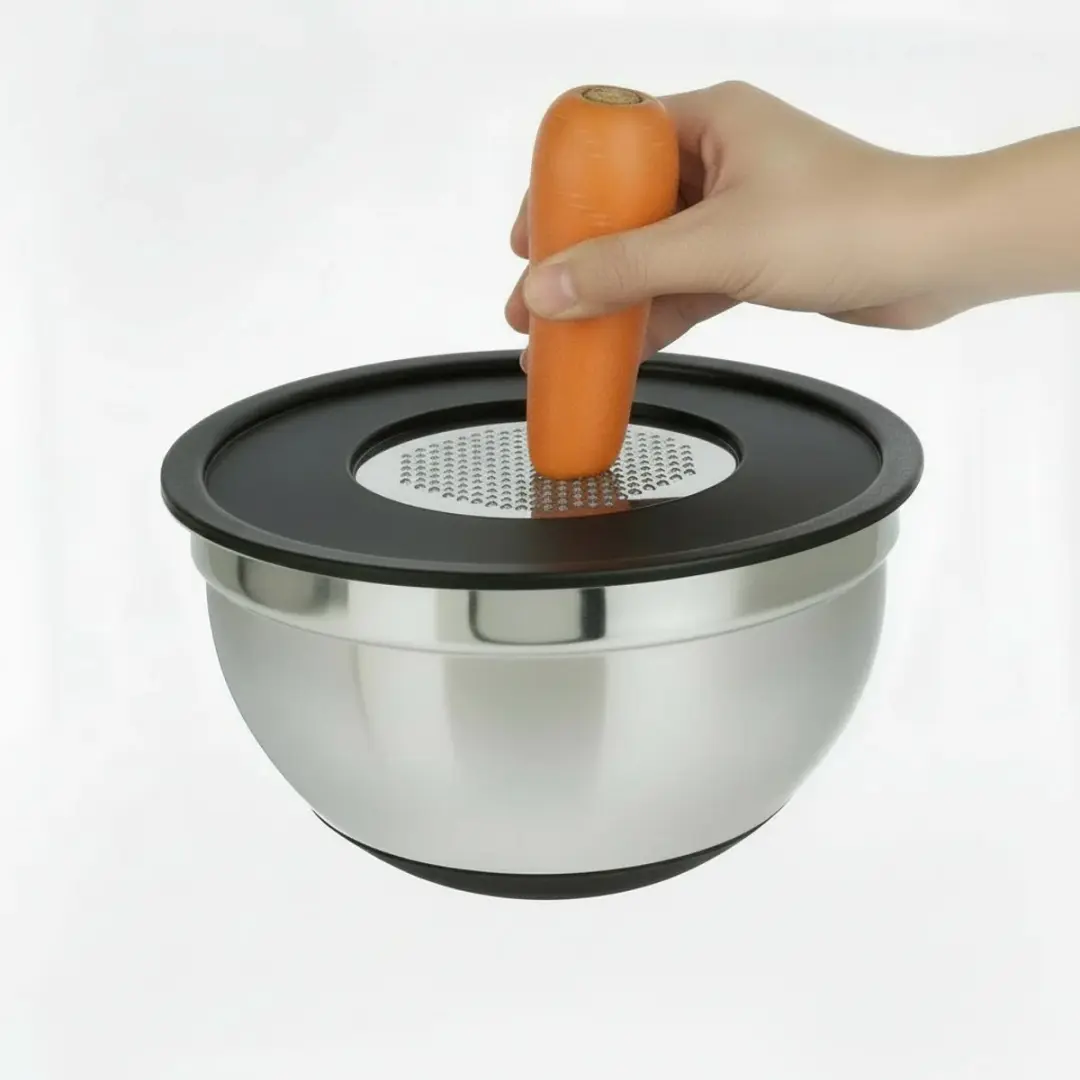 Cookinglife Mengkom RVS 3 Raspen - 25,5x14cm - Zilver