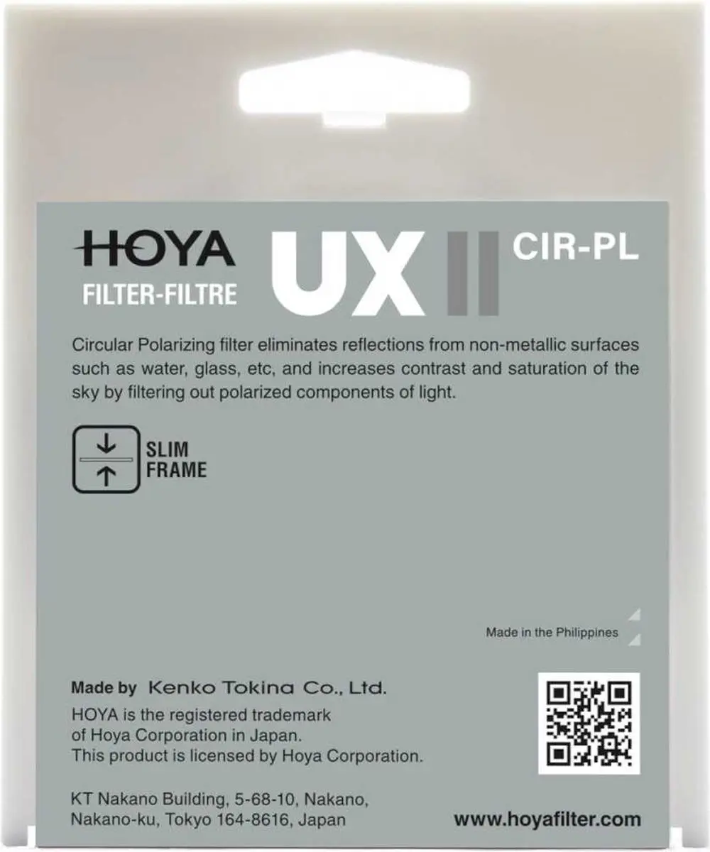 Hoya UX II CPLUX49II Circulair Polarisatiefilter 49mm - Zwart