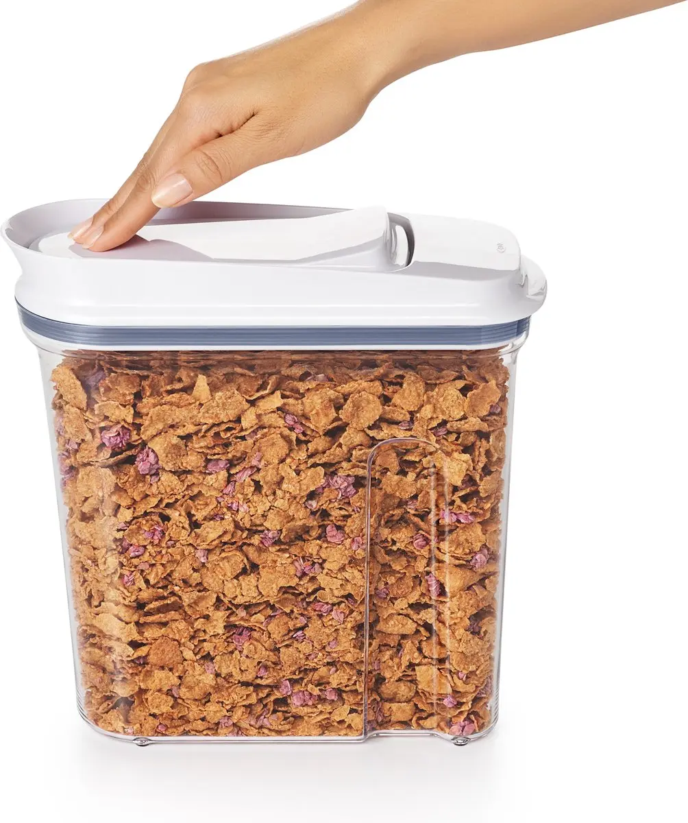 OXO POP Doseerbus Ontbijtgranen 3,2L - Wit/Transparant
