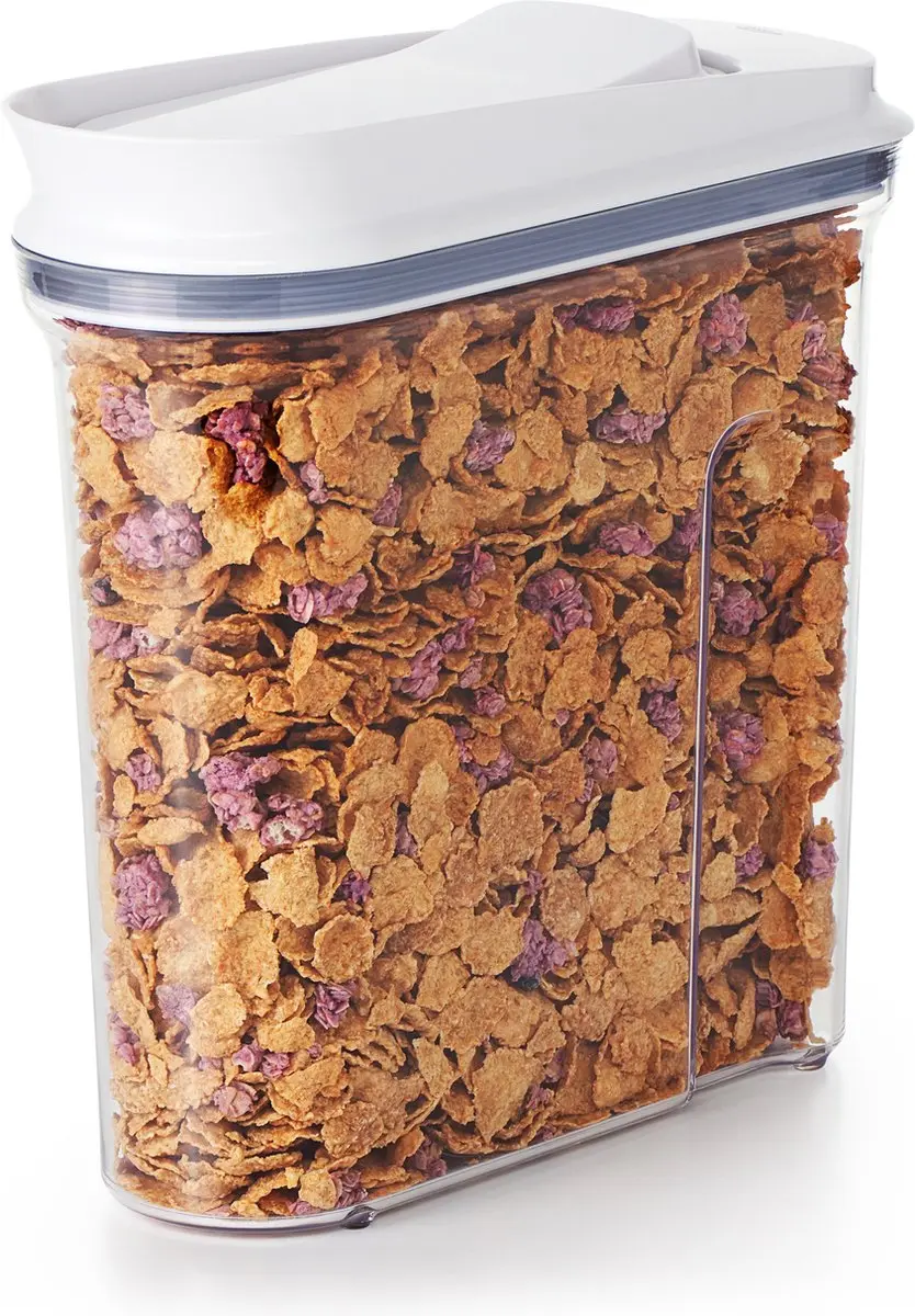 OXO POP Doseerbus Ontbijtgranen 3,2L - Wit/Transparant