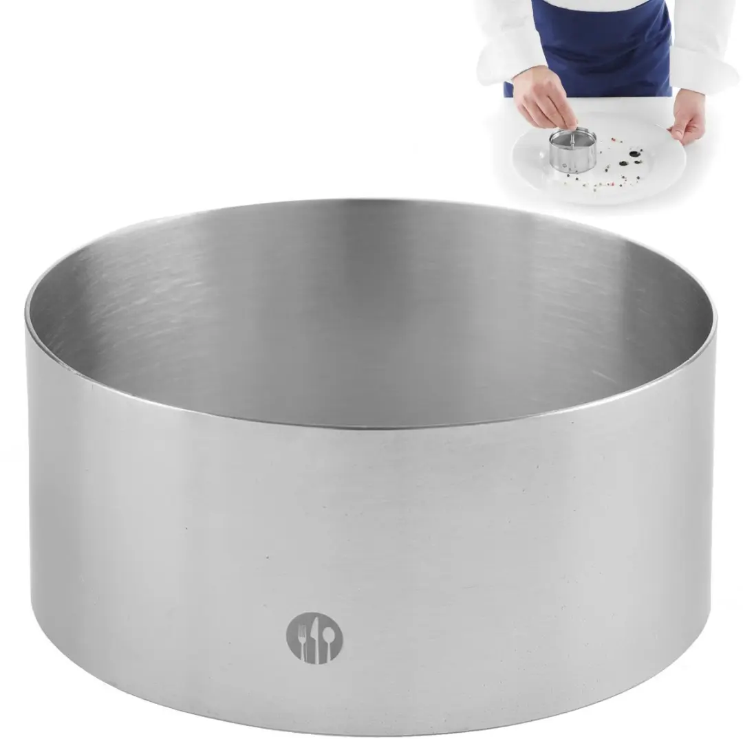 HENDI Ronde Voedselring RVS - ø80x45mm