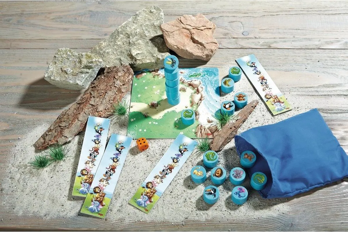 Haba Dier op Dier spel - Stapelspel voor 2-4 spelers - Vanaf 5 jaar - 302814