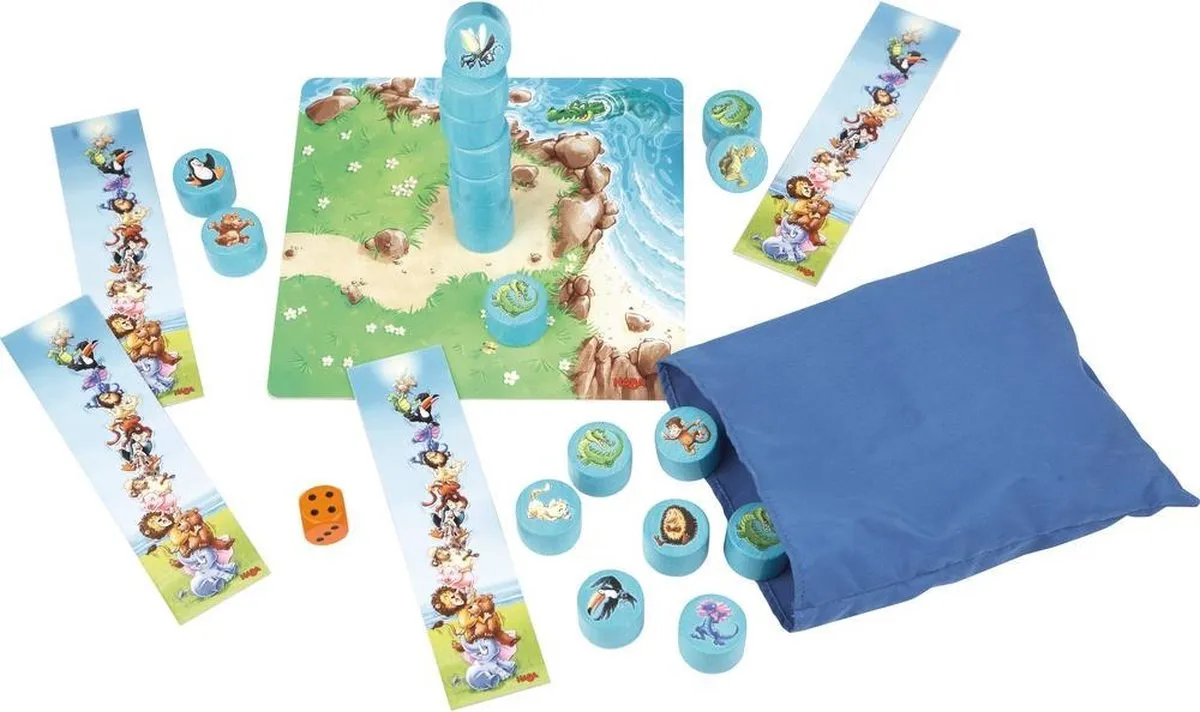 Haba Dier op Dier spel - Stapelspel voor 2-4 spelers - Vanaf 5 jaar - 302814