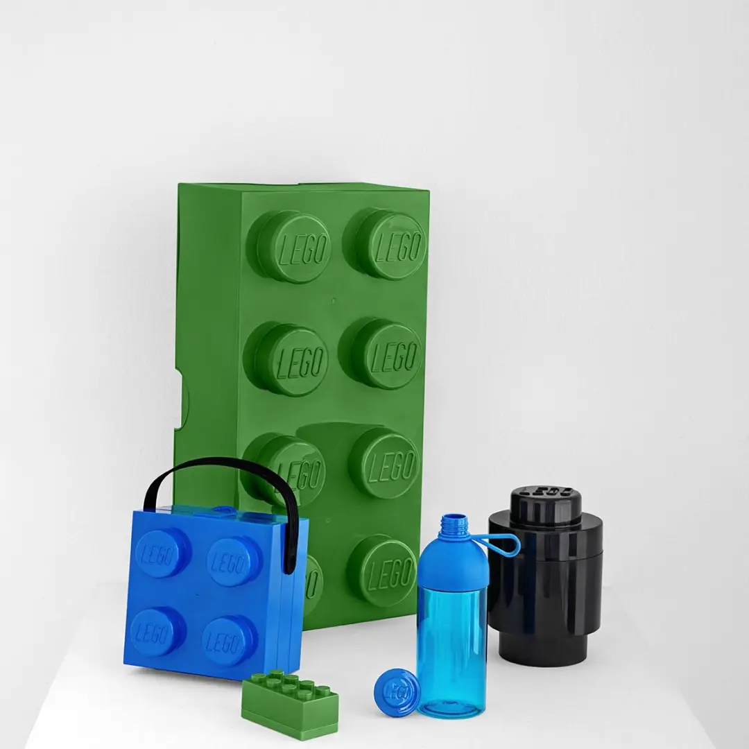 LEGO Opbergbox Mini Brick 8 - Groen