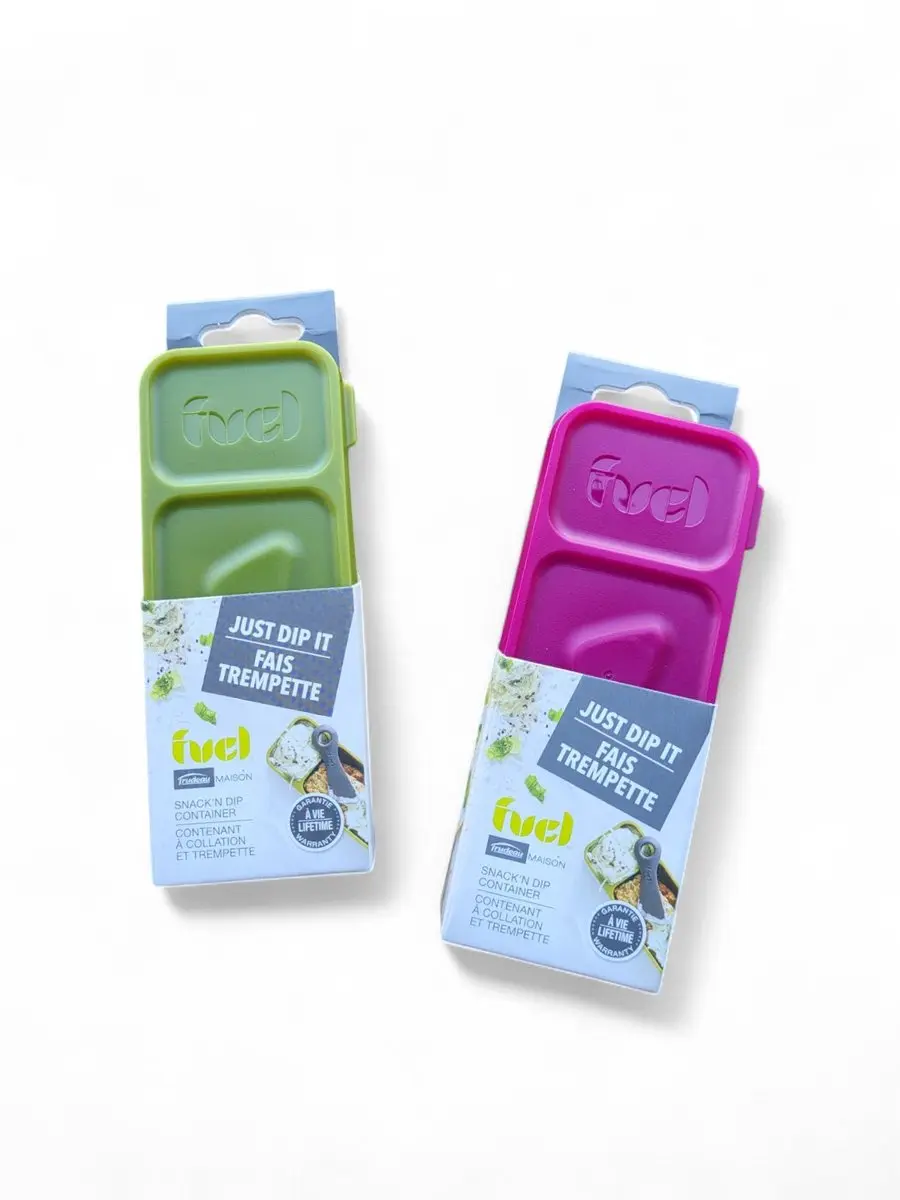 Trudeau Snackbox Set 2-delig - 65ml - Groen/Rood
