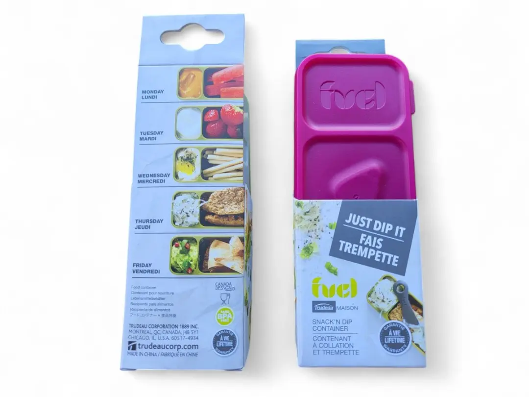Trudeau Snackbox Set 2-delig - 65ml - Groen/Rood