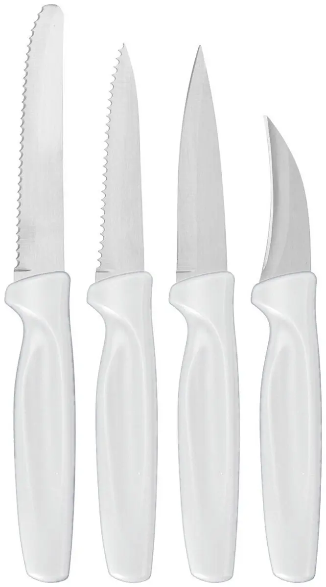 Excellent Houseware Keuken Messen Set 4-delig Wit