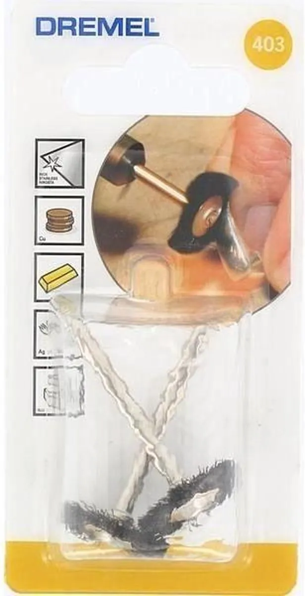 Dremel 403 Draadborstels 19mm - 2 Stuks